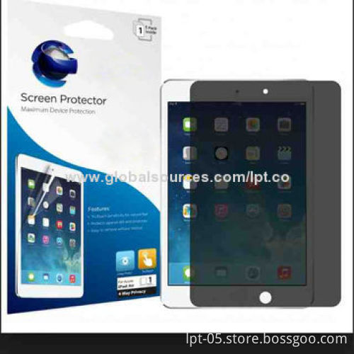 Tempered Glass Screen Protector for iPad/iPad Mini, Easily Cleaned